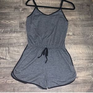 Gray mossimo romper